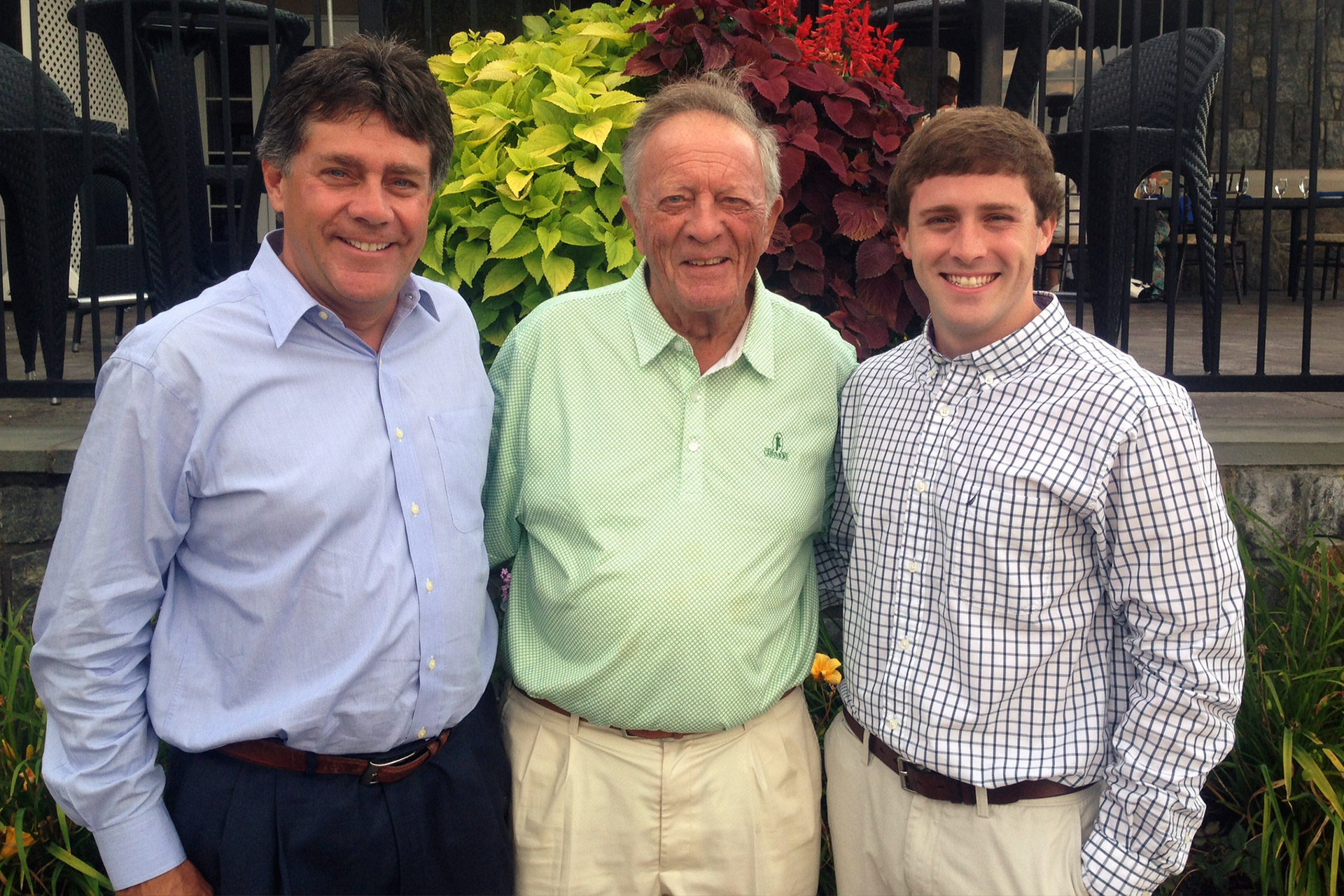 Bio-Cat founders Edward Schuler and Chris Schuler with grandson
